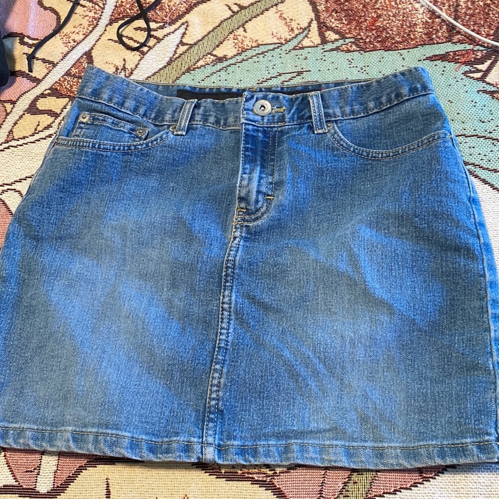 calvin klein vintage denim skirt
